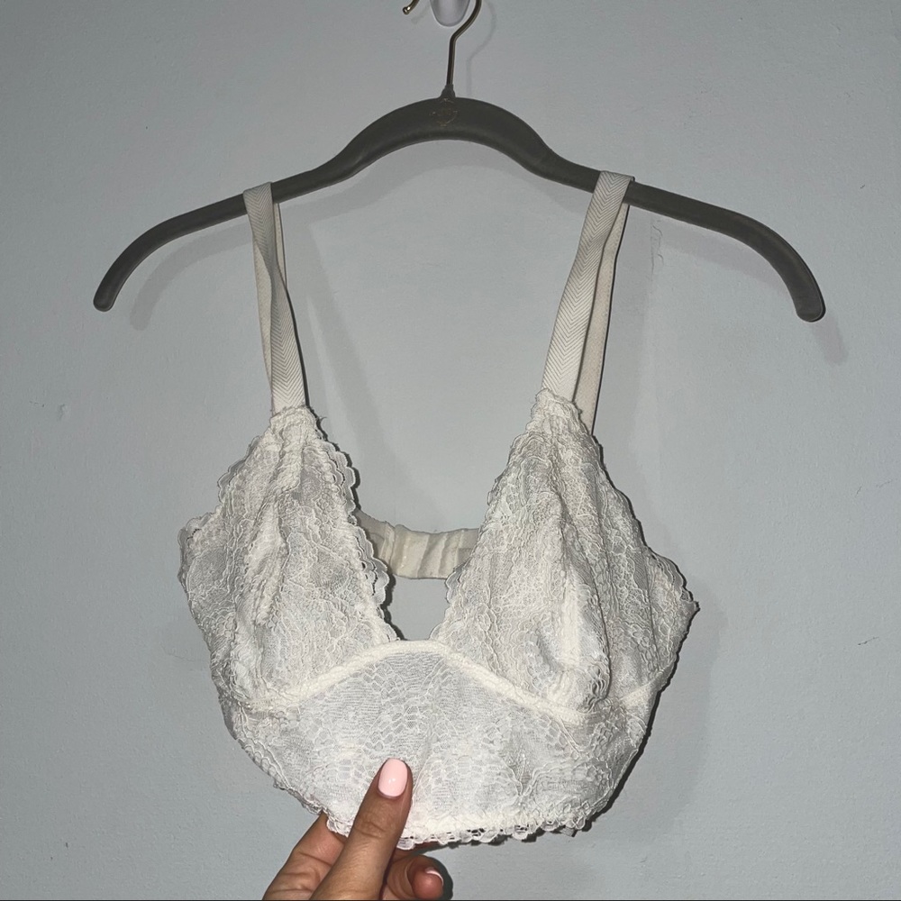 free people white bralette